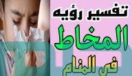 تفسير حلم رؤية خروج المخاط الأسود من الأنف في المنام وعلاقته بالرزق الوفير